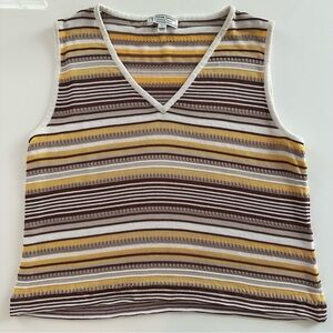 St. John Sport by Marie Gray Multicolor Striped Tank Top